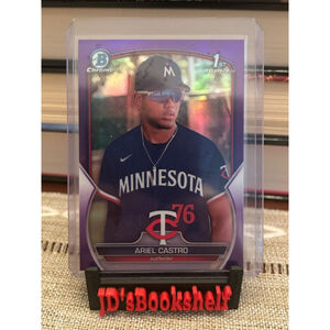 2023 Bowman Chrome Prospects Purple Refractor /250 Ariel Castro #BCP-203